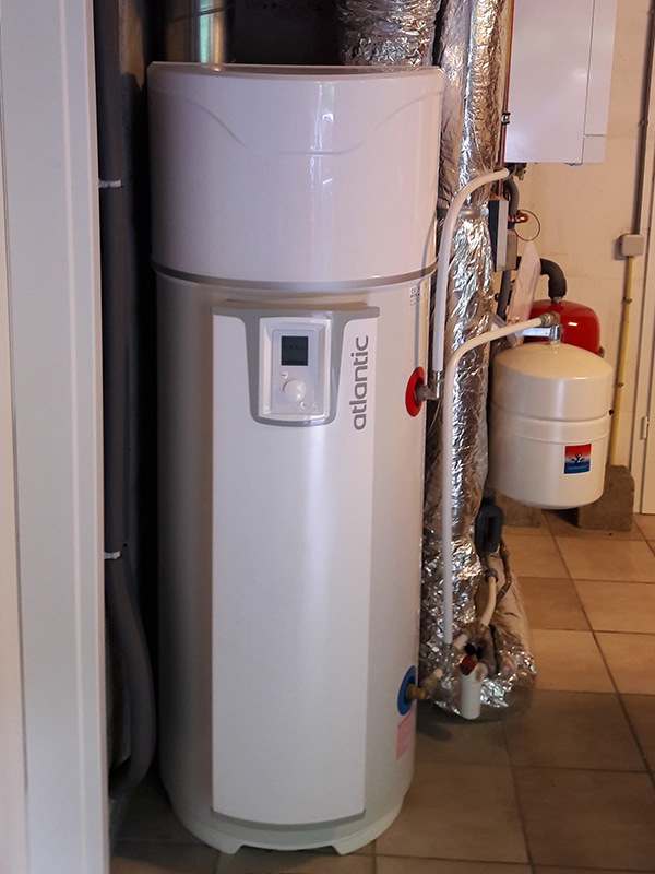 Installation boiler thermodynamique Atlantic Energreen