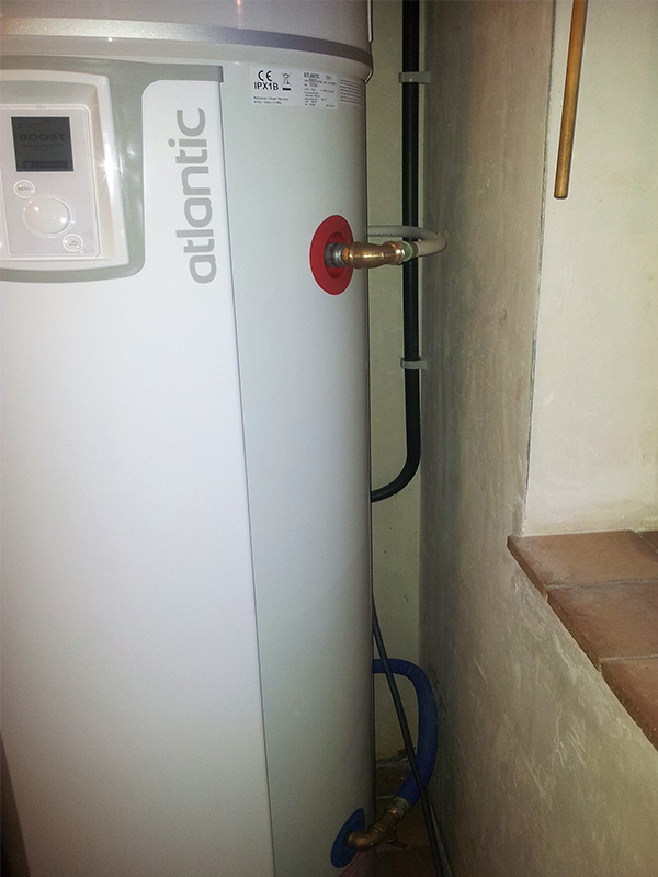 Thermodynamische warmtepompboiler installatie Atlantic Energreen