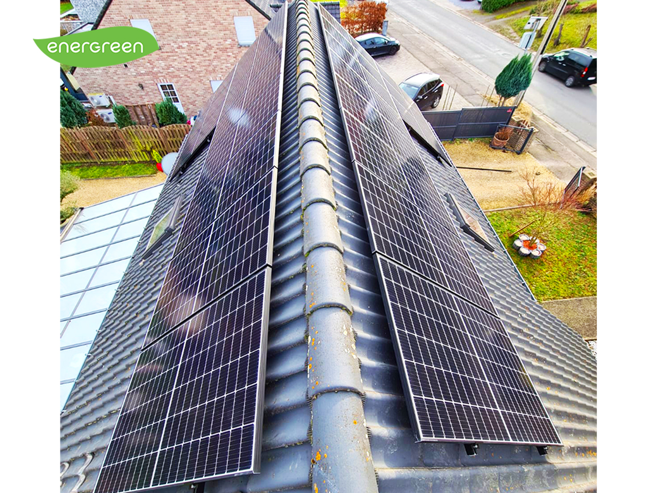 Fotovoltaïsche zonnepanelen installatie Trinasolar 370 Label EU15 | Energreen