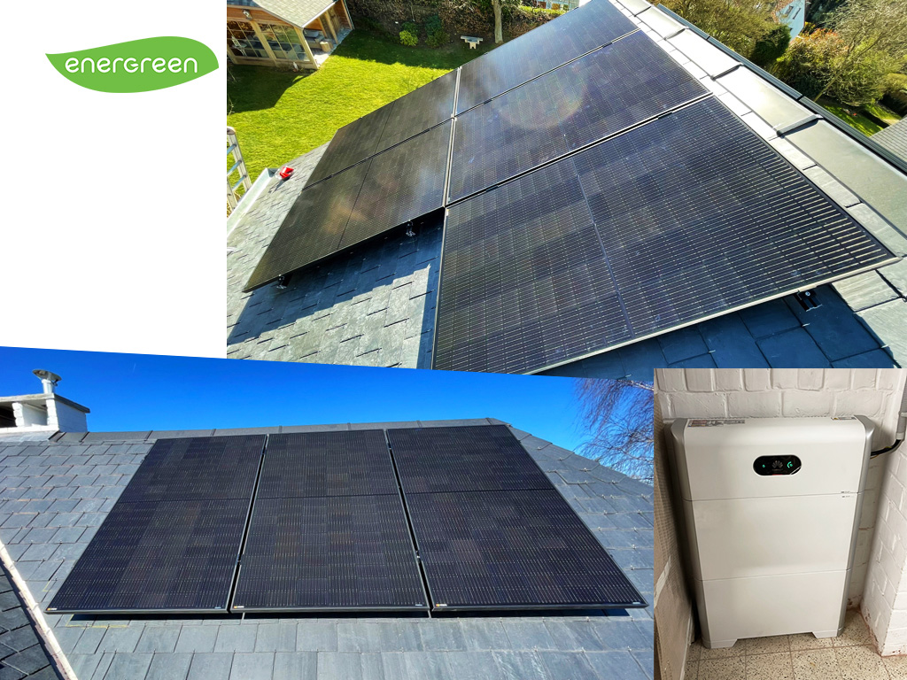 Installation panneaux solaires Belinus M7 380 BLK et Batterie LUNA Huawei 10KW | Energreen